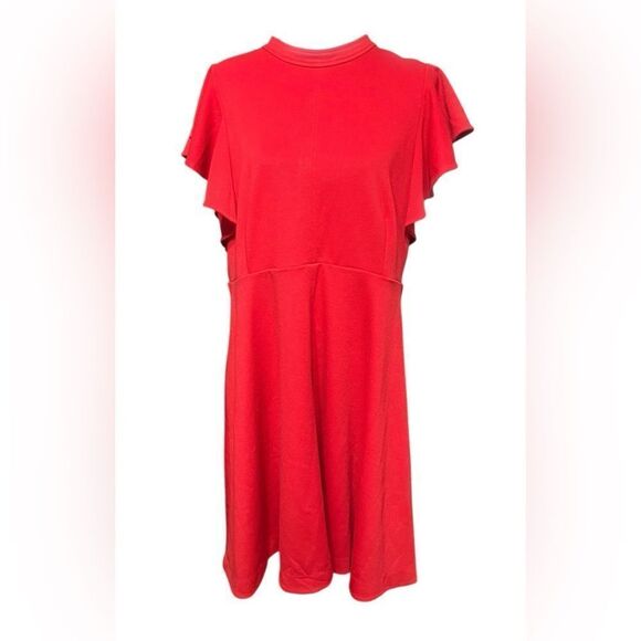 Maeve ‘Deena’ Flutter Sleeve Mini Dress size XL NWT - Picture 2 of 5